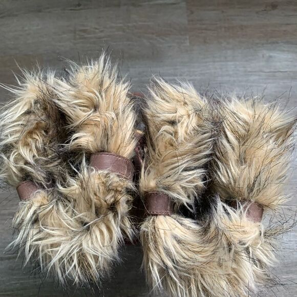 Sorel Joan Of Arctic Boots Eskimo Waterproof Boots Tall Thick Warm Brown Pink 8 - Picture 12 of 14